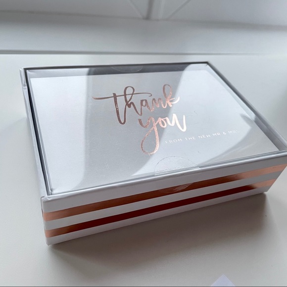 Wedding Thank You Cards 12 Pk Envelopes Included - Picture 2 of 9